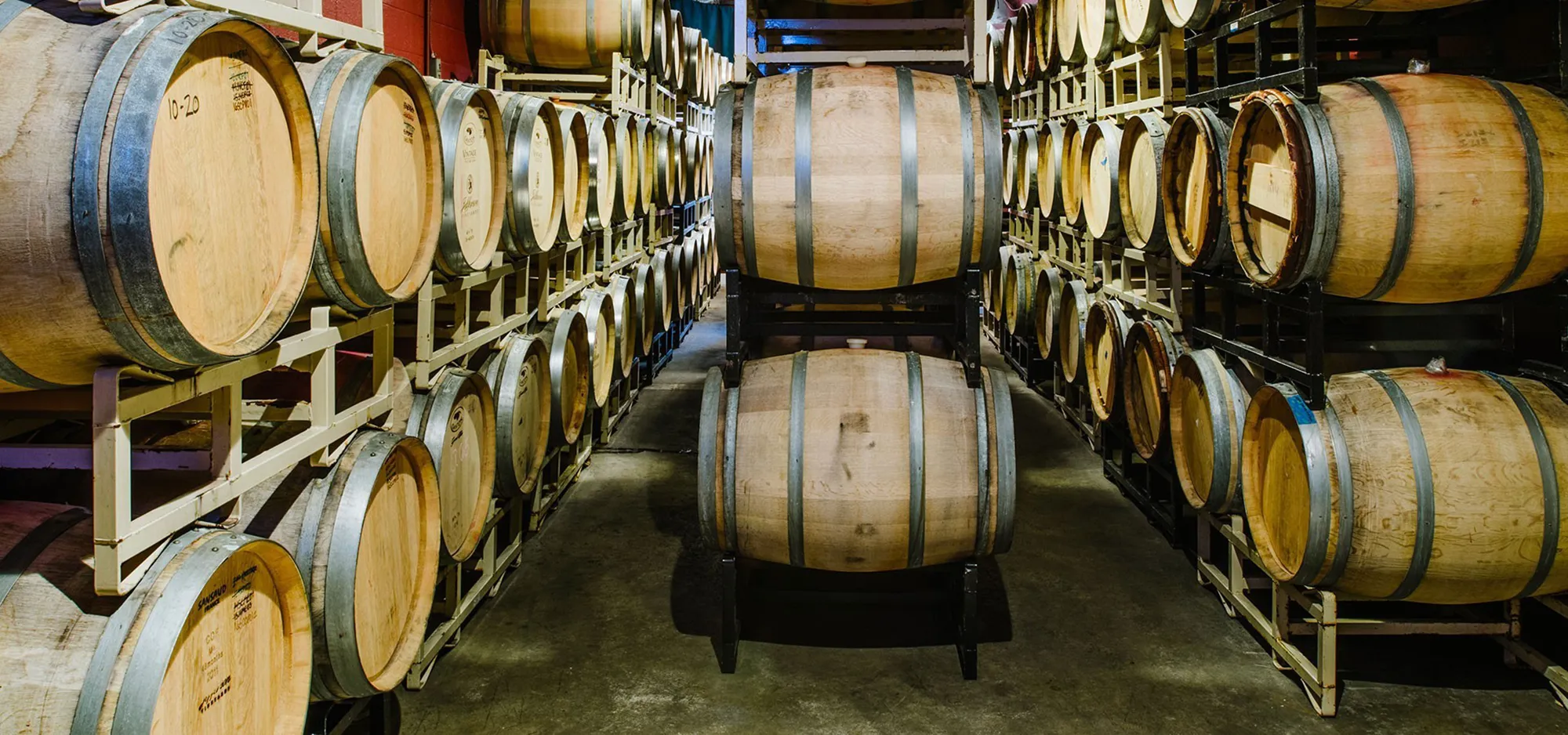 Wine Barrels at Jefferson Vineyards